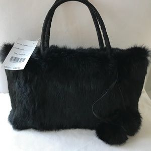 Real bunny fur purse